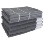 Juego de paños 12 unidades algodón gris de vidaXL, Toallas - Ref: Foro24-136295, Precio: 28,57 €, Descuento: %