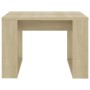 Mesa auxiliar de madera contrachapada roble Sonoma 50x50x35 cm en Mesas de centro | Comprar online en Foru.es