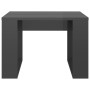Mesa auxiliar madera contrachapada gris brillante 50x50x35 cm en Mesas de centro | Comprar online en Foru.es