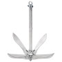 Ancla plegable con cuerda hierro maleable plateado 12 kg de vidaXL, Anclas - Ref: Foro24-94280, Precio: 124,81 €, Descuento: %