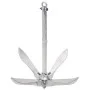 Klappanker mit Seil Silber Temperguss 12 kg von vidaXL, Anker - Ref: Foro24-94280, Preis: 122,63 €, Rabatt: %
