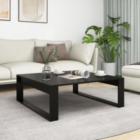 Mesa de centro madera contrachapada negro 100x100x35 cm en Mesas de centro | Comprar online en Foru.es