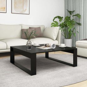 Mesa de centro madera contrachapada negro 100x100x35 cm en Mesas de centro | Comprar online en Foru.es