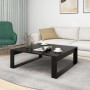 Mesa de centro madera contrachapada negro 100x100x35 cm en Mesas de centro | Comprar online en Foru.es