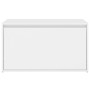 Banco de pasillo de madera de ingeniería blanco 80x40x45 cm en Bancos para recibidores y almacenamiento | Comprar online en Foru