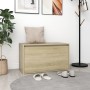 Banco pasillo madera de ingeniería roble Sonoma 80x40x45 cm en Bancos para recibidores y almacenamiento | Comprar online en Foru
