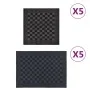 Juego de paños 10 unidades algodón negro y gris de vidaXL, Toallas - Ref: Foro24-136285, Precio: 21,34 €, Descuento: %