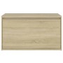 Banco pasillo madera de ingeniería roble Sonoma 80x40x45 cm en Bancos para recibidores y almacenamiento | Comprar online en Foru