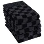 Juego de paños 10 unidades algodón negro y gris de vidaXL, Toallas - Ref: Foro24-136285, Precio: 21,34 €, Descuento: %