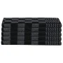 Juego de paños 10 unidades algodón negro y gris de vidaXL, Toallas - Ref: Foro24-136285, Precio: 21,34 €, Descuento: %