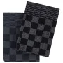 Juego de paños 10 unidades algodón negro y gris de vidaXL, Toallas - Ref: Foro24-136285, Precio: 21,34 €, Descuento: %