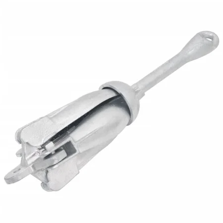 Silberner Klappanker aus Temperguss, 4 kg von vidaXL, Anker - Ref: Foro24-94270, Preis: 46,00 €, Rabatt: %