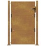 Puerta de jardín acero corten 105x155 cm de vidaXL, Puertas de jardín - Ref: Foro24-153205, Precio: 223,04 €, Descuento: %
