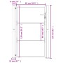 Puerta de jardín acero corten 105x155 cm de vidaXL, Puertas de jardín - Ref: Foro24-153205, Precio: 223,04 €, Descuento: %