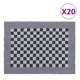 Paños de cocina 20 uds algodón azul y blanco 50x70 cm de vidaXL, Paños de cocina - Ref: Foro24-136280, Precio: 36,64 €, Descu...