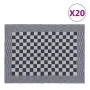 Paños de cocina 20 uds algodón azul y blanco 50x70 cm de vidaXL, Paños de cocina - Ref: Foro24-136280, Precio: 36,64 €, Descu...