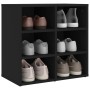Mueble zapatero negro 52,5x30x50 cm en Armarios y almacenamiento | Comprar online en Foru.es