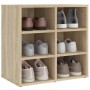 Mueble zapatero color roble Sonoma 52,5x30x50 cm en Armarios y almacenamiento | Comprar online en Foru.es