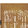 Puerta de jardín acero corten diseño bambú 105x205 cm de vidaXL, Puertas de jardín - Ref: Foro24-153189, Precio: 298,82 €, De...