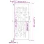 Corten steel garden gate bamboo design 105x205 cm by vidaXL, garden gates - Ref: Foro24-153189, Price: 291,46 €, Discount: %