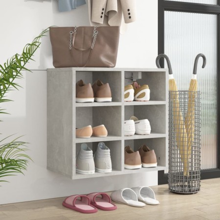 Mueble zapatero color gris hormigón 52,5x30x50 cm en Armarios y almacenamiento | Comprar online en Foru.es