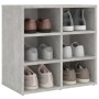 Mueble zapatero color gris hormigón 52,5x30x50 cm en Armarios y almacenamiento | Comprar online en Foru.es