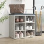 Mueble zapatero color gris hormigón 52,5x30x50 cm en Armarios y almacenamiento | Comprar online en Foru.es