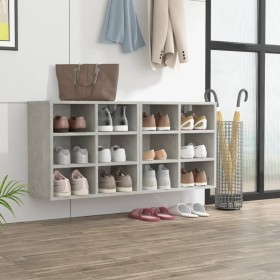 Muebles zapatero 2 uds color gris hormigón 52,5x30x50 cm en Armarios y almacenamiento | Comprar online en Foru.es