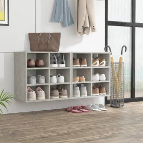 Muebles zapatero 2 uds color gris hormigón 52,5x30x50 cm en Armarios y almacenamiento | Comprar online en Foru.es