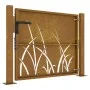 Gartentor aus Cortenstahl, Grasdesign, 105 x 105 cm von vidaXL, Gartentore - Ref: Foro24-153227, Preis: 153,39 €, Rabatt: %