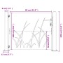 Puerta de jardín acero corten diseño hierba 105x105 cm de vidaXL, Puertas de jardín - Ref: Foro24-153227, Precio: 156,27 €, D...