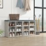Muebles zapatero 2 uds color gris hormigón 52,5x30x50 cm en Armarios y almacenamiento | Comprar online en Foru.es