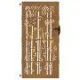 Puerta de jardín acero corten diseño bambú 85x200 cm de vidaXL, Puertas de jardín - Ref: Foro24-153237, Precio: 205,72 €, Des...