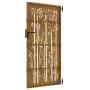 Puerta de jardín acero corten diseño bambú 85x200 cm de vidaXL, Puertas de jardín - Ref: Foro24-153237, Precio: 205,72 €, Des...