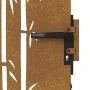 Puerta de jardín acero corten diseño bambú 85x200 cm de vidaXL, Puertas de jardín - Ref: Foro24-153237, Precio: 205,72 €, Des...