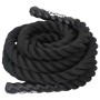 Cuerda de batalla poliéster negro 9 m 6,8 kg de vidaXL, Accesorios de máquinas de cardio - Ref: Foro24-94266, Precio: 53,66 €...