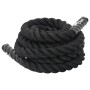 Cuerda de batalla poliéster negro 9 m 6,8 kg de vidaXL, Accesorios de máquinas de cardio - Ref: Foro24-94266, Precio: 53,66 €...