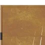 Puerta de jardín acero corten diseño hierba 105x80 cm de vidaXL, Puertas de jardín - Ref: Foro24-153172, Precio: 178,55 €, De...