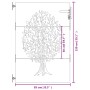 Puerta de jardín acero corten diseño árbol 85x150 cm de vidaXL, Puertas de jardín - Ref: Foro24-153211, Precio: 185,32 €, Des...