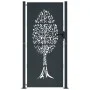 Anthrazitgraues Gartentor aus Stahl im Baumdesign 105x205 cm von vidaXL, Gartentore - Ref: Foro24-153159, Preis: 336,91 €, Ra...