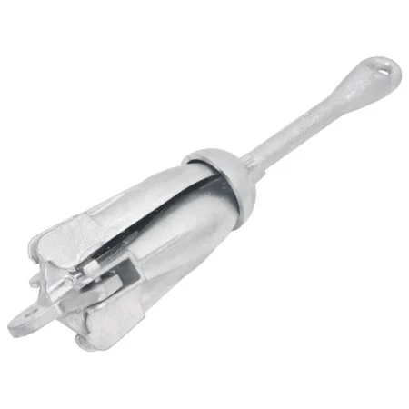 Ancla plegable hierro maleable plateado 6 kg de vidaXL, Anclas - Ref: Foro24-94271, Precio: 61,41 €, Descuento: %