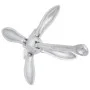 Ancla plegable hierro maleable plateado 6 kg de vidaXL, Anclas - Ref: Foro24-94271, Precio: 61,41 €, Descuento: %
