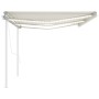 Toldo automático LED sensor de viento crema 6x3,5 m de vidaXL, Toldos - Ref: Foro24-3070092, Precio: 953,33 €, Descuento: %