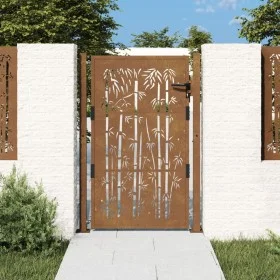 Corten steel garden gate bamboo design 105x155 cm by vidaXL, garden gates - Ref: Foro24-153187, Price: 214,10 €, Discount: %