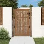 Puerta de jardín acero corten diseño bambú 105x155 cm de vidaXL, Puertas de jardín - Ref: Foro24-153187, Precio: 214,10 €, De...