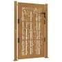 Puerta de jardín acero corten diseño bambú 105x155 cm de vidaXL, Puertas de jardín - Ref: Foro24-153187, Precio: 214,10 €, De...