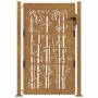 Puerta de jardín acero corten diseño bambú 105x155 cm de vidaXL, Puertas de jardín - Ref: Foro24-153187, Precio: 219,49 €, De...