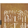 Puerta de jardín acero corten diseño bambú 105x155 cm de vidaXL, Puertas de jardín - Ref: Foro24-153187, Precio: 219,49 €, De...