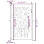Puerta de jardín acero corten diseño bambú 105x155 cm de vidaXL, Puertas de jardín - Ref: Foro24-153187, Precio: 214,10 €, De...