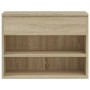 Banco zapatero madera contrachapada roble Sonoma 60x30x45 cm en Zapateros y organizadores de calzado | Comprar online en Foru.es